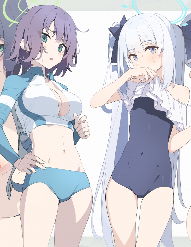 miyako and saki (blue archive) drawn by akinashi_yuu