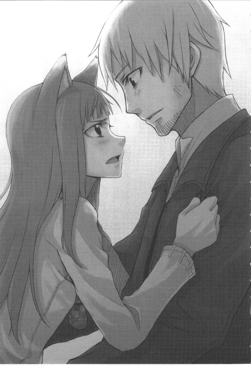 holo and craft lawrence (spice and wolf) drawn by ayakura_juu