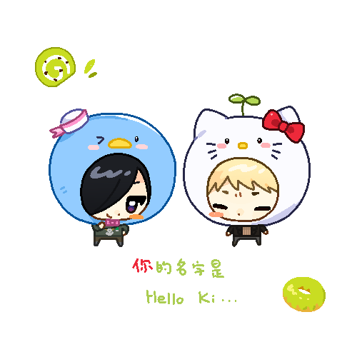 atou haruki, hello kitty, aiba ibuki, and tuxedo sam (saibou shinkyoku and 2 more) drawn by emitou_fo