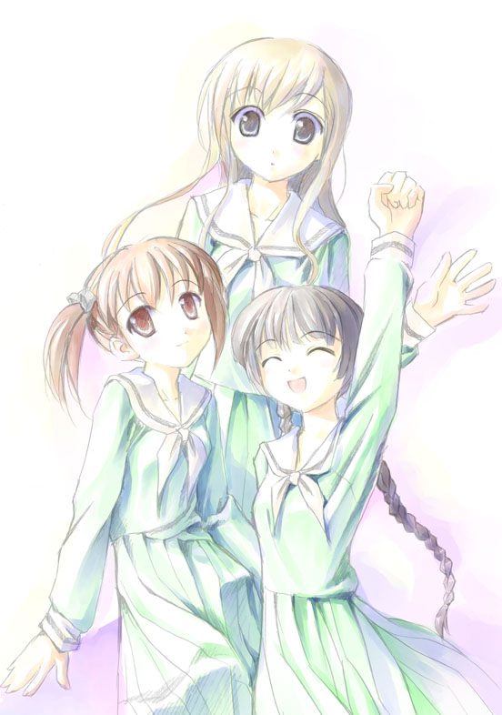 fukuzawa yumi, toudou shimako, and shimazu yoshino (maria-sama ga miteru) drawn by takoyaki_(roast)
