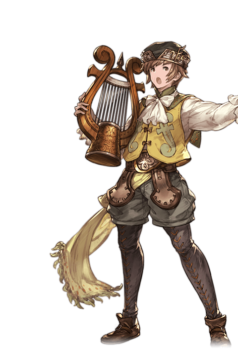 gran and harpist (granblue fantasy) drawn by minaba_hideo