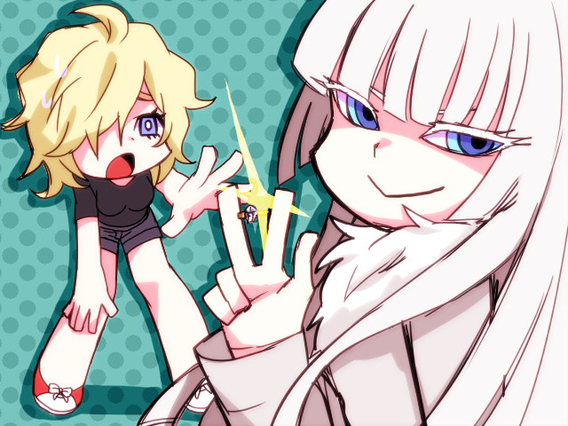 koko hekmatyar and schokolade (panty & stocking with garterbelt and 1 more) drawn by taneko_(motitto092)
