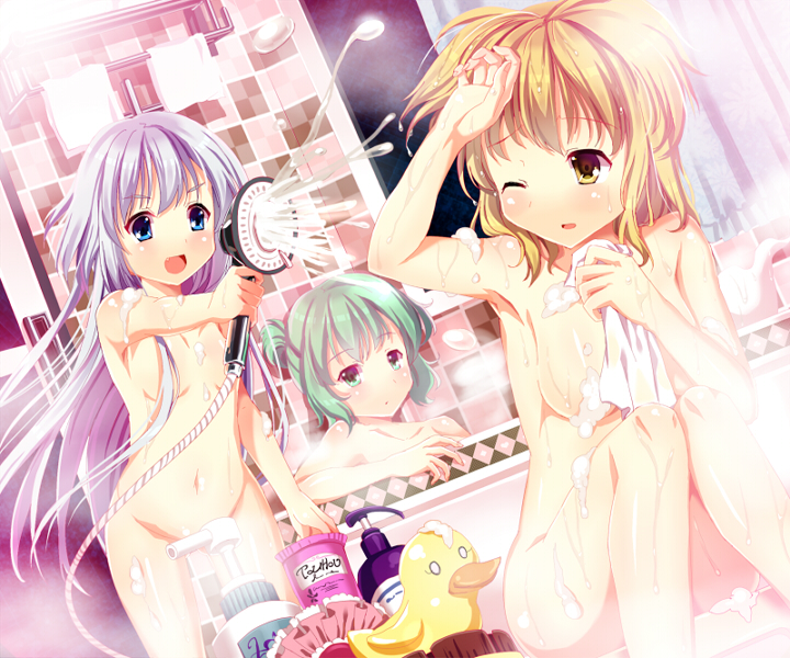 toyosatomimi no miko, mononobe no futo, and soga no tojiko (touhou) drawn by cnm