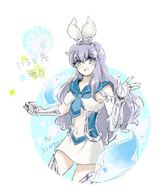 delphinus yukino (saint seiya and 1 more) drawn by laundry_nuggets