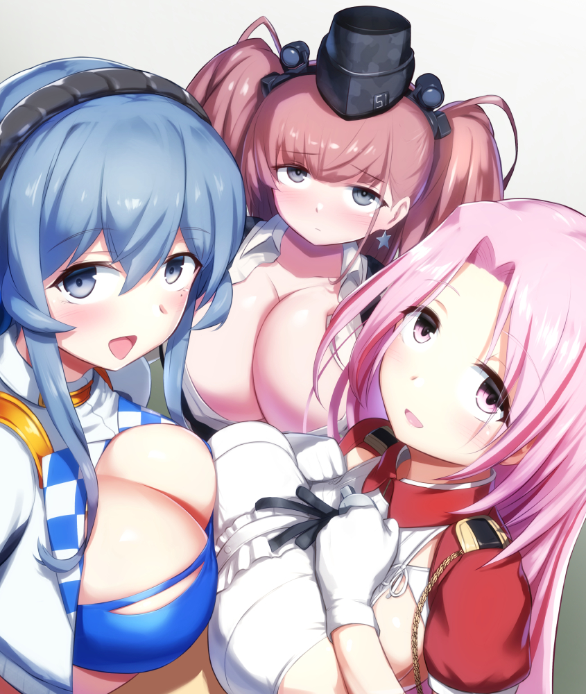 atlanta, luigi di savoia duca degli abruzzi, and gotland (kantai collection) drawn by hhh_(wave)
