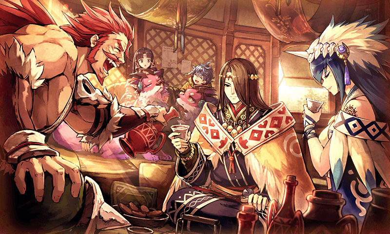lega, tamis, voda, and fuu (ta ga tame no alchemist)