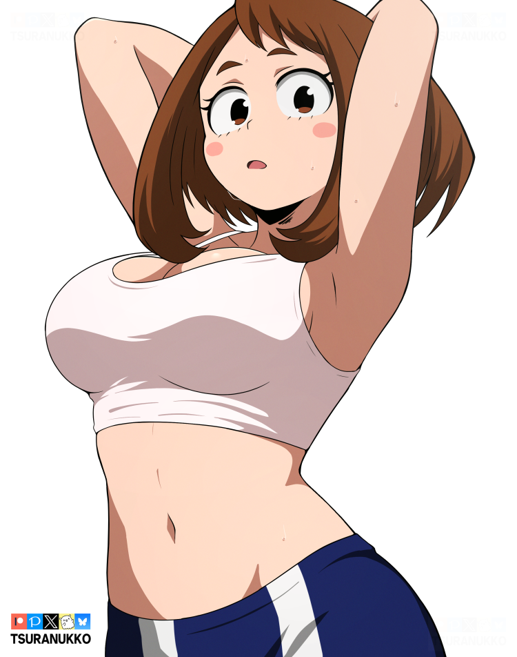 uraraka ochaco (boku no hero academia) drawn by tsuranukko