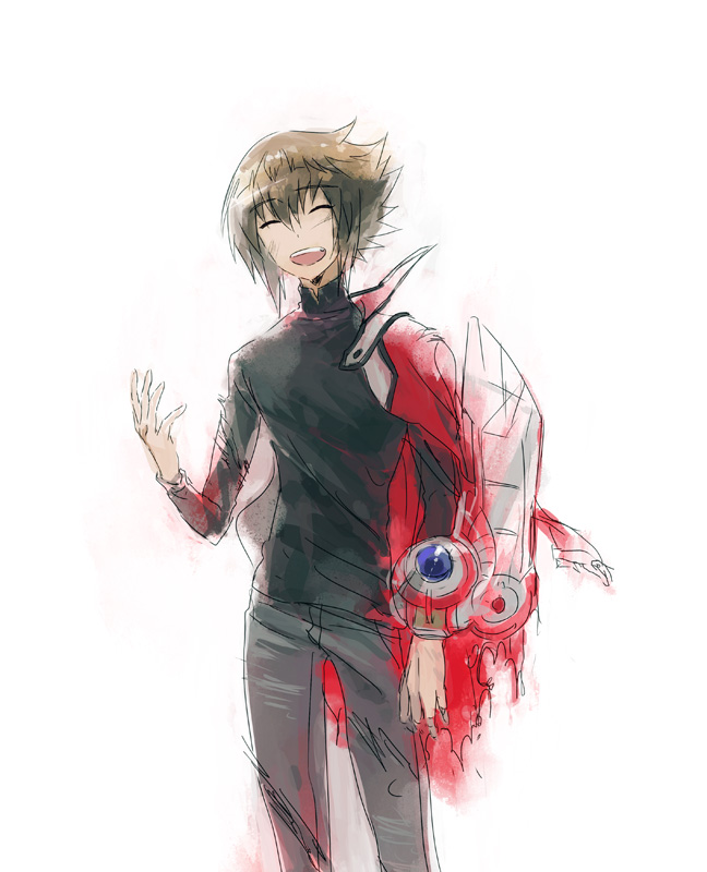 yuki judai (yu-gi-oh! and 1 more) drawn by moribuden