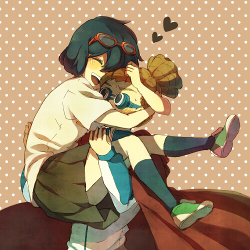kidou yuuto and otonashi haruna (inazuma eleven) drawn by yui_ko