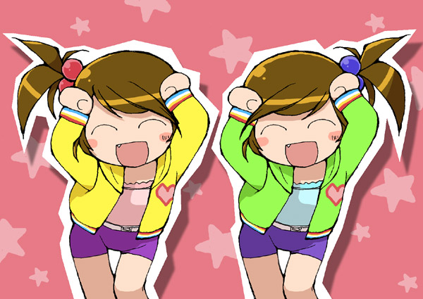 futami mami and futami ami (idolmaster and 1 more) drawn by funa_(funaburo)