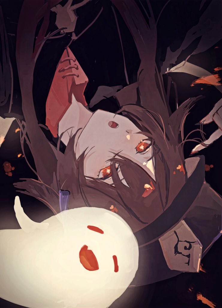 hu tao and boo tao (genshin impact) drawn by tehettenandayo