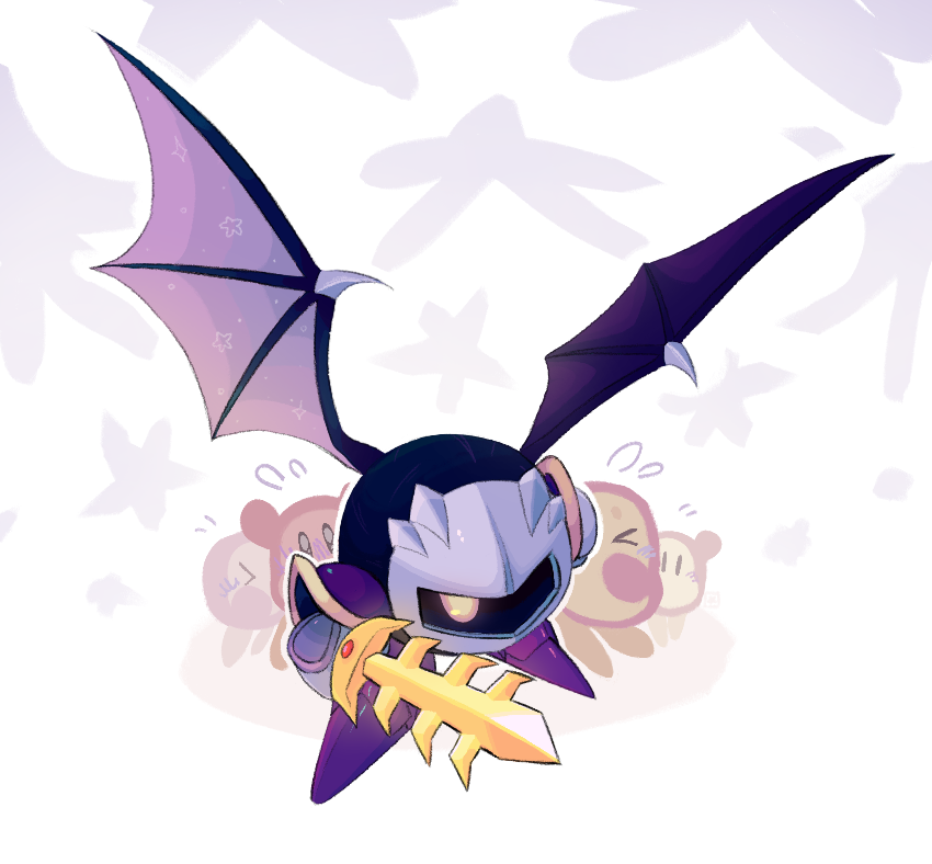 meta knight and waddle dee (kirby and 1 more) drawn by rival-ado