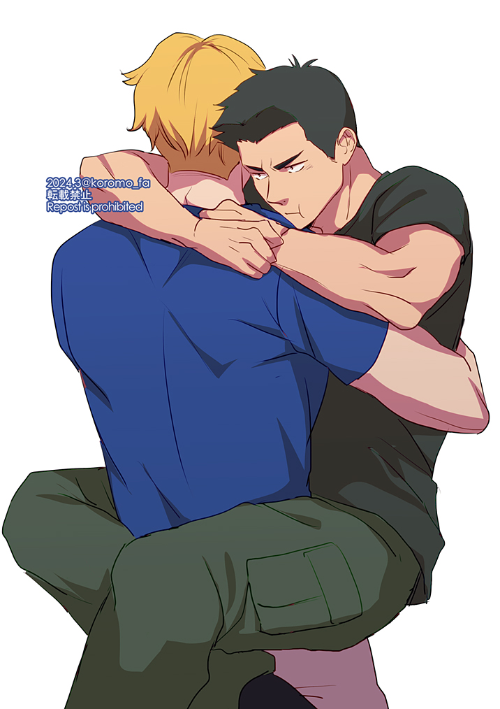ao isami and lewis smith (yuuki bakuhatsu bang bravern) drawn by koromo_(kinu)