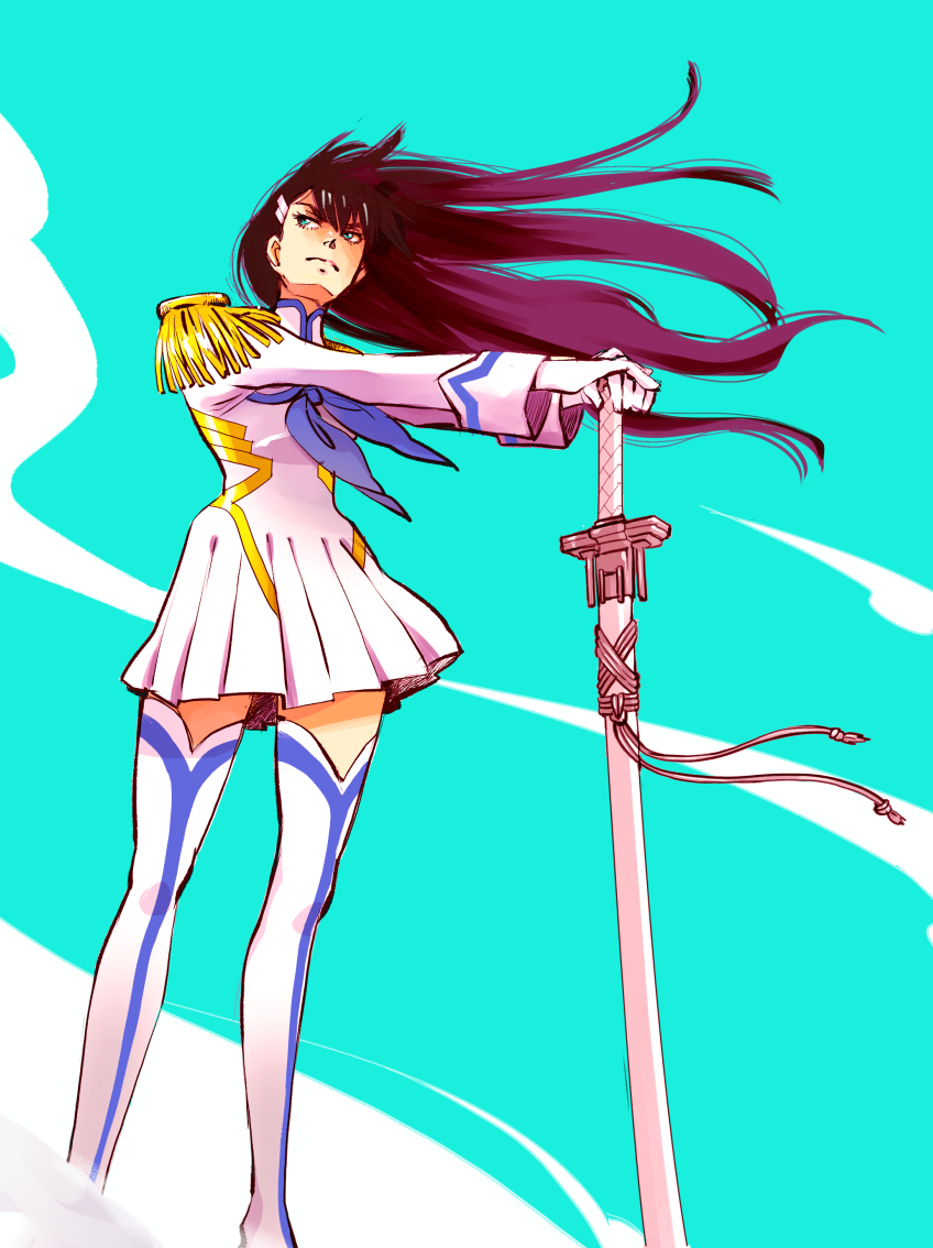 kiryuuin satsuki and junketsu (kill la kill) drawn by saiki_kumiko