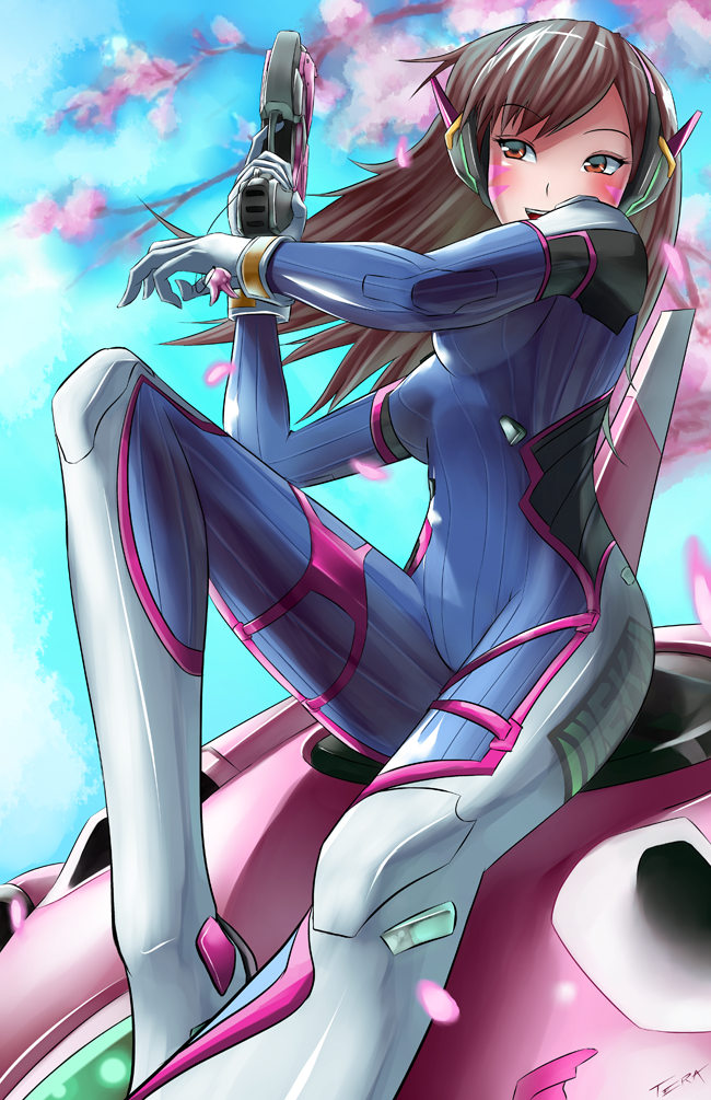 d.va (overwatch and 1 more) drawn by terabytes