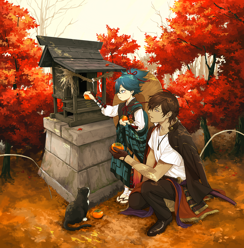 sayo samonji and ookurikara (touken ranbu) drawn by twoframe