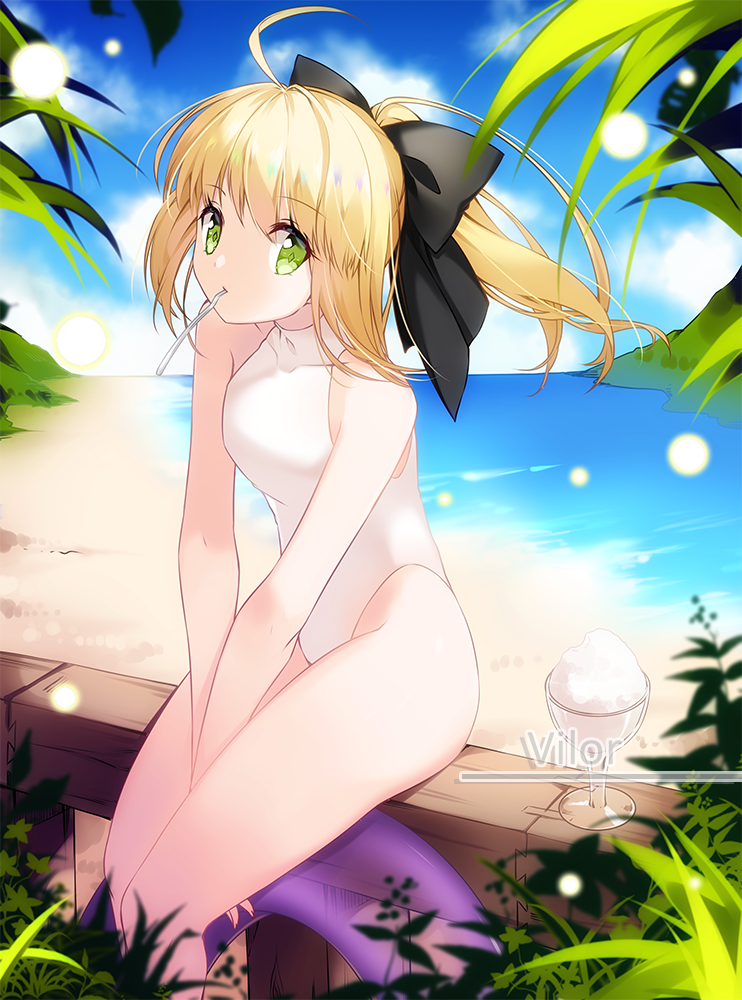 artoria pendragon and saber lily (fate and 1 more) drawn by vilor