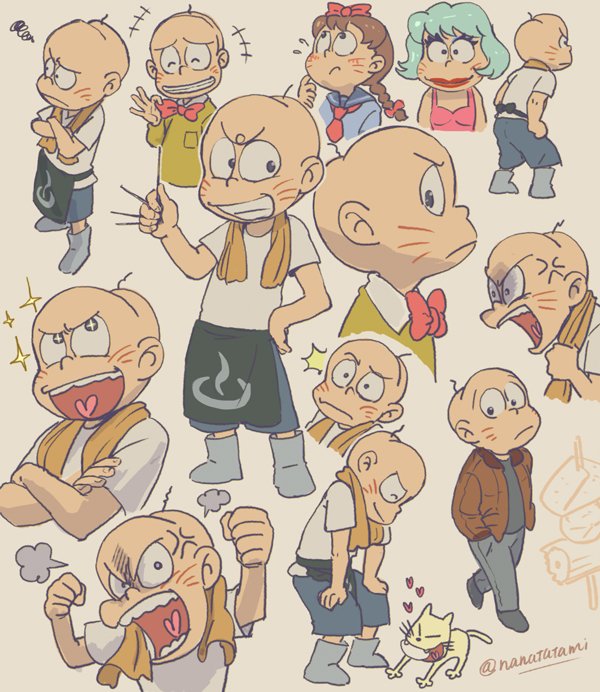 chibita (osomatsu and 2 more) drawn by nanatatami
