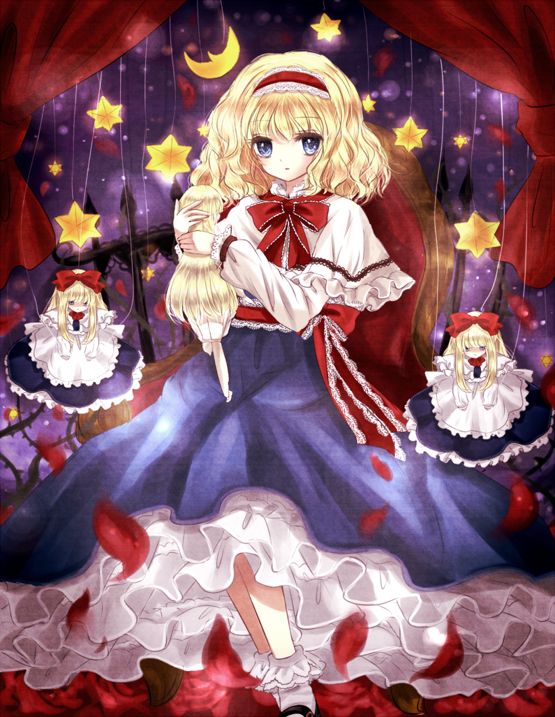 alice margatroid and shanghai doll (touhou) drawn by yuki_201