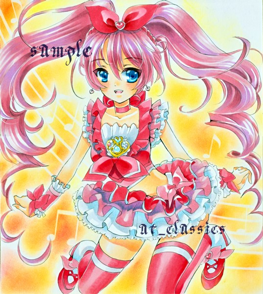 houjou hibiki and cure melody (precure and 1 more) drawn by at_classics
