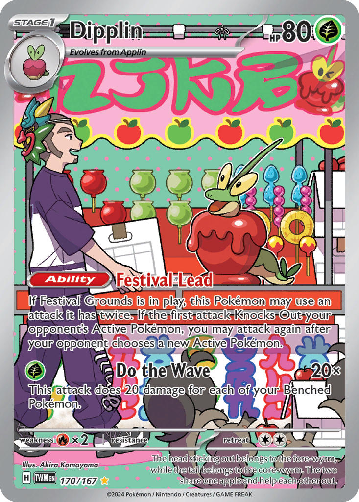 applin, dipplin, skwovet, and ruffian (pokemon and 2 more) drawn by komayama_akira