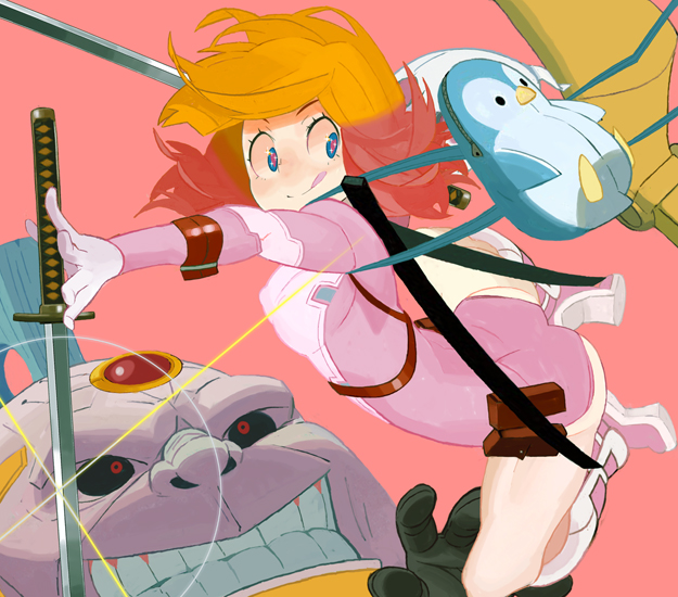 gwenpool and modok (marvel) drawn by yuuki_(irodo_rhythm)