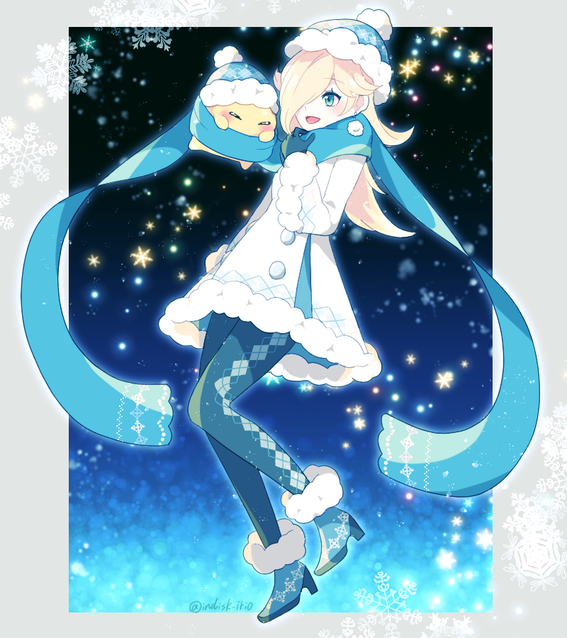 rosalina and luma (mario and 1 more) drawn by indisk_irio