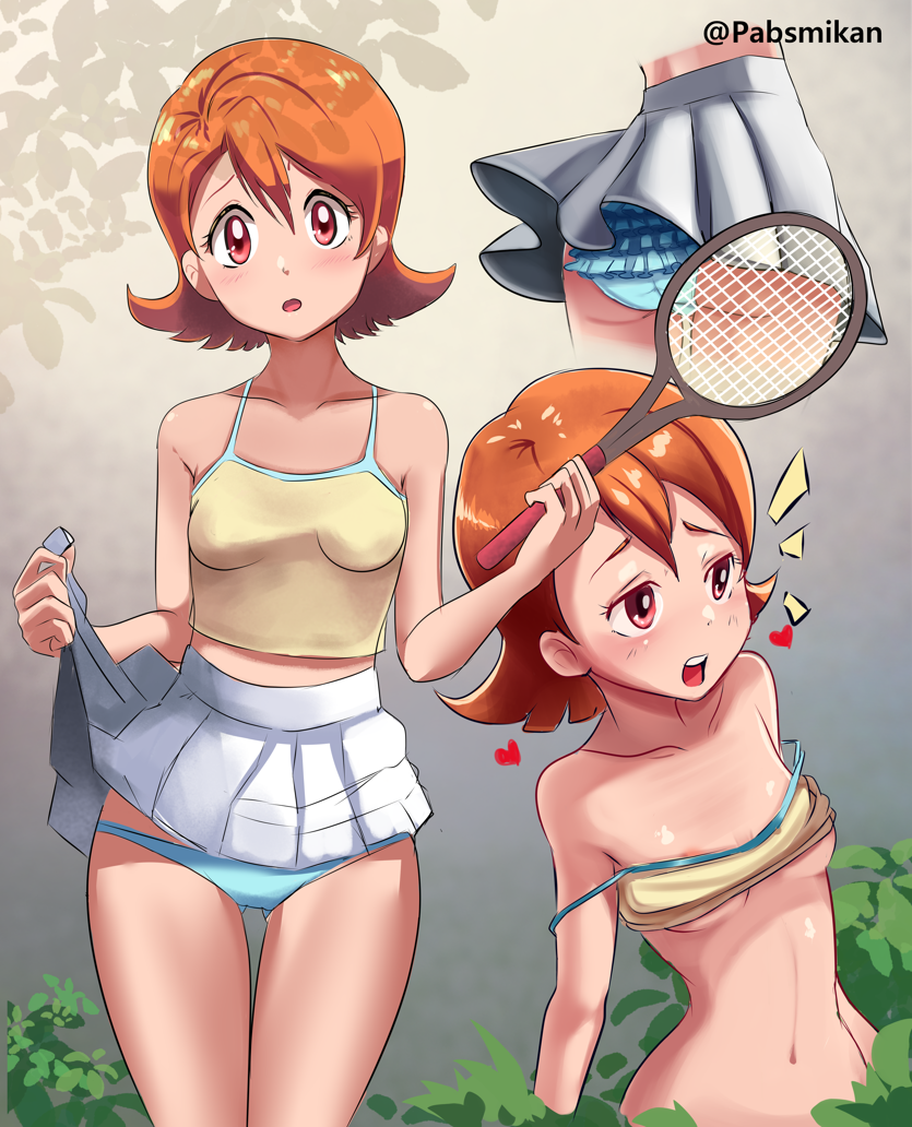 takenouchi sora (digimon and 1 more) drawn by pabsmikan