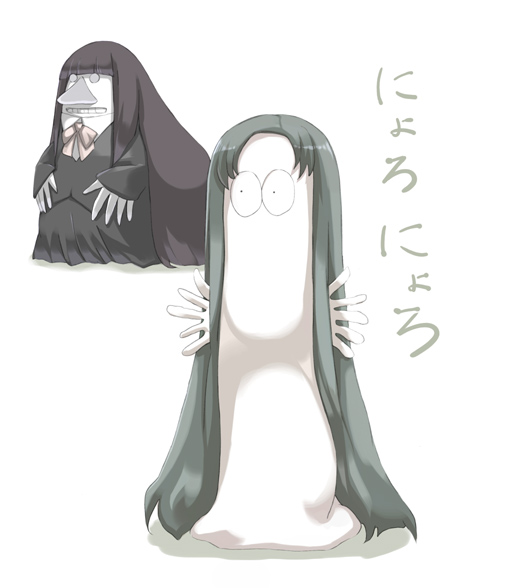 tsuruya, suou kuyou, hattifattener, and the groke (suzumiya haruhi no yuuutsu and 1 more) drawn by tokyo_(great_akuta)