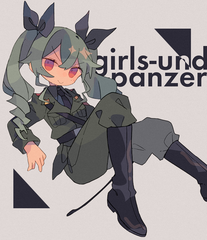 anchovy (girls und panzer) drawn by daizu_(melon-lemon)