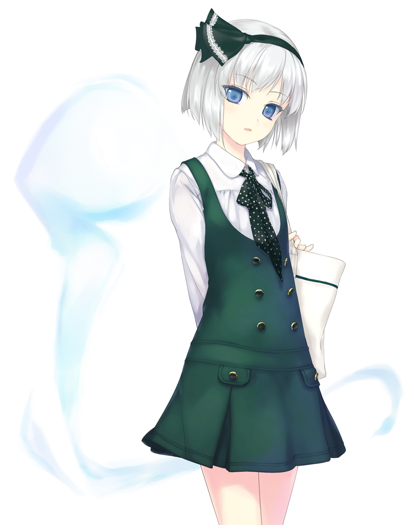 konpaku youmu and shimamura youmu (touhou) drawn by rokuwata_tomoe