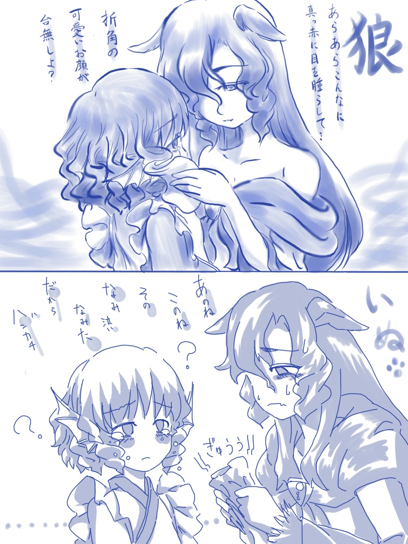 imaizumi kagerou and wakasagihime (touhou) drawn by cink-knic