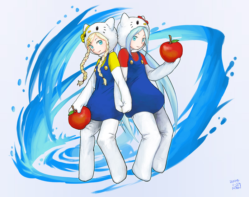 hello kitty, idunn & idunna, mimmy, and kittyn & mimmyna (sanrio and 2 more) drawn by mizuno_(mmmizuuu)