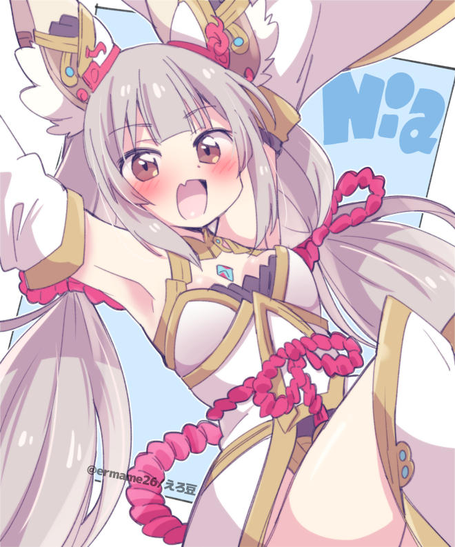 nia (xenoblade chronicles and 1 more) drawn by eromame