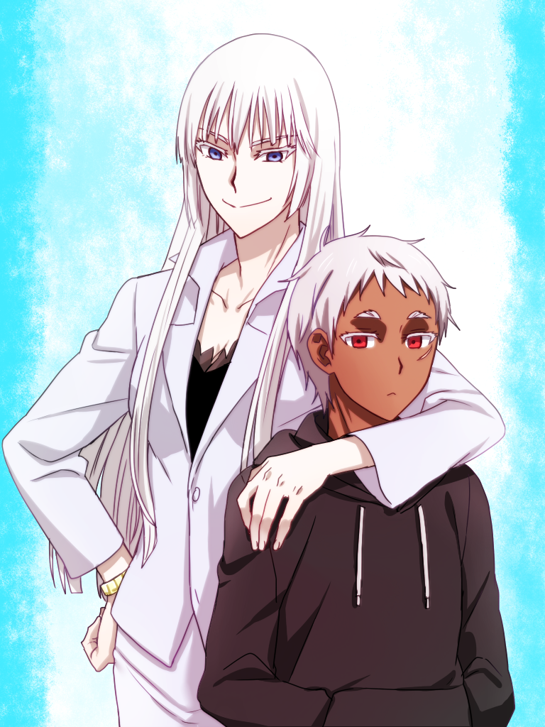 koko hekmatyar and johnathan mar (jormungand) drawn by taneko_(motitto092)