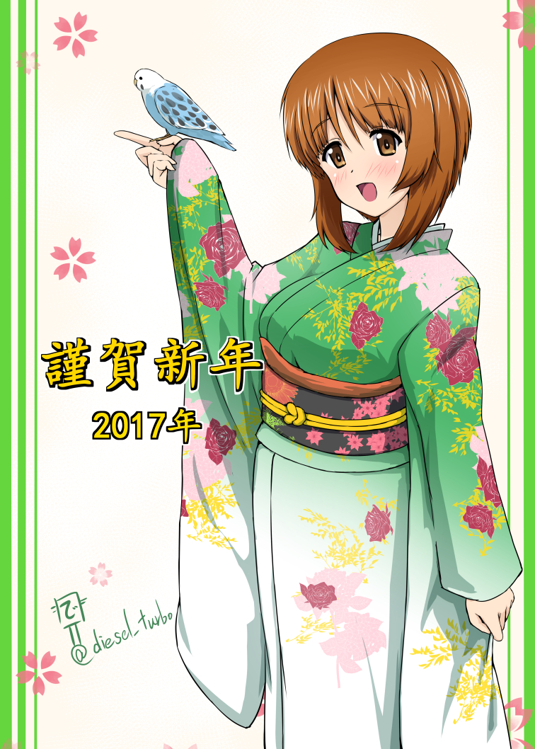 nishizumi miho (girls und panzer) drawn by diesel-turbo
