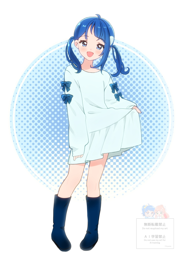 sora harewataru (precure and 1 more) drawn by kyanos_(b_0000ff)