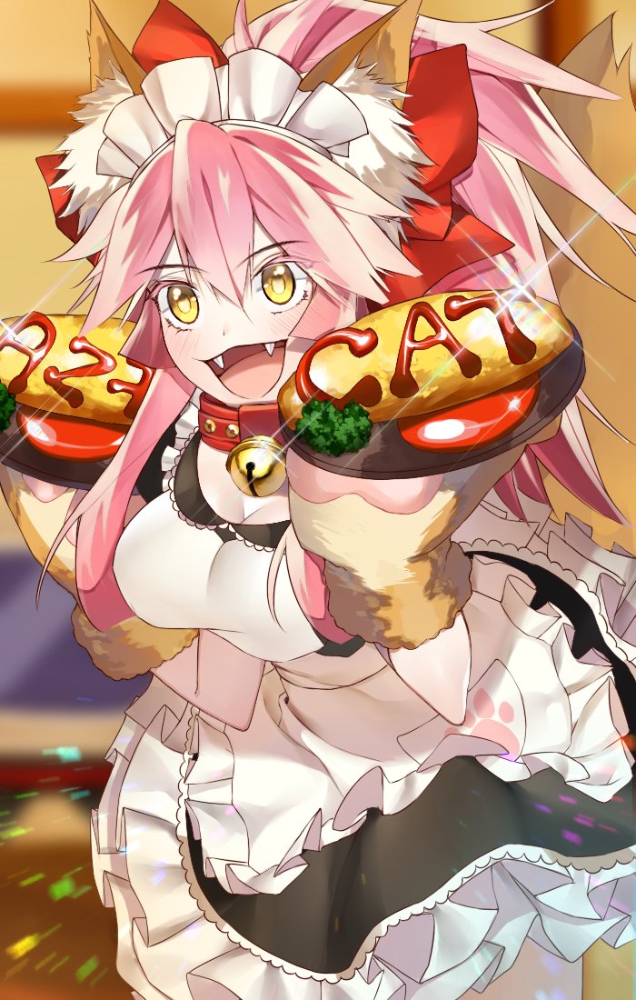 tamamo and tamamo cat (fate and 1 more) drawn by qupitta