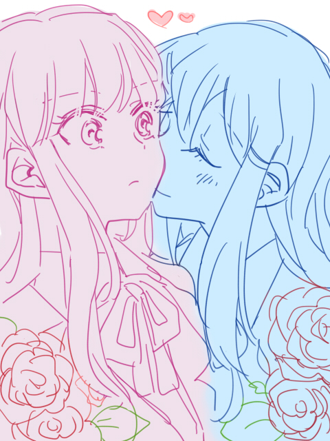 kirigiri kyoko and maizono sayaka (danganronpa and 1 more) drawn by zawameki