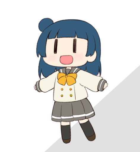tsushima yoshiko (love live! and 1 more) drawn by miyako_hito