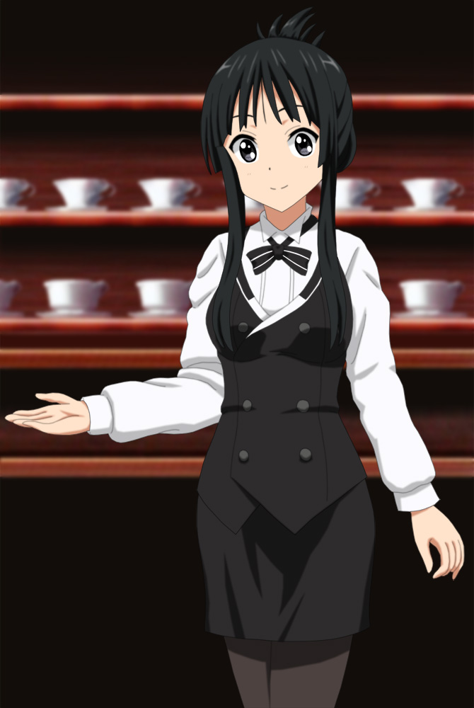 akiyama mio and aoyama blue mountain (k-on! and 1 more) drawn by cp9a