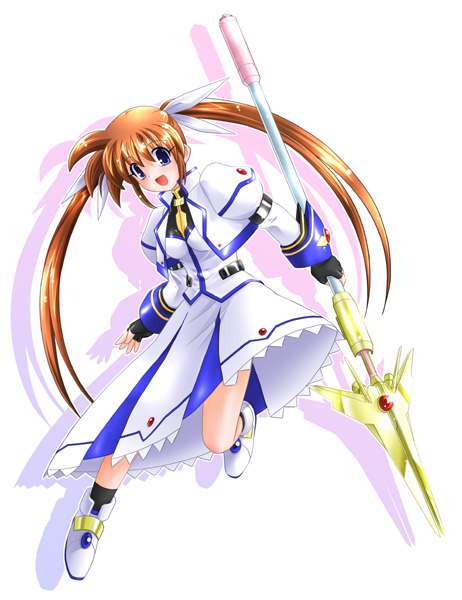takamachi nanoha and raising heart (lyrical nanoha and 2 more)