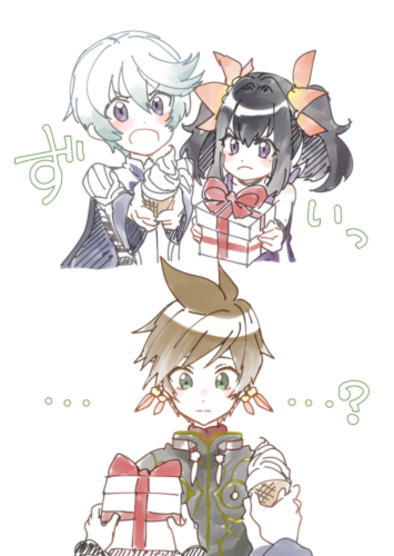 sorey, mikleo, and symonne (tales of and 1 more) drawn by yuusa-y