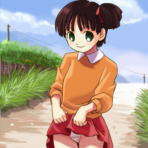 yukawa wazuka (wazuka icchomae) drawn by haruyama_kazunori