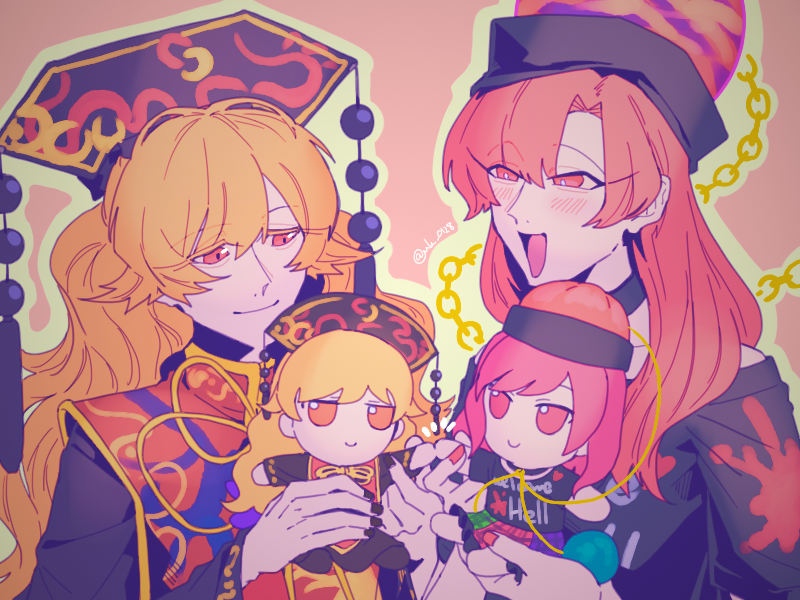 junko and hecatia lapislazuli (touhou) drawn by raya_(uk_0128)