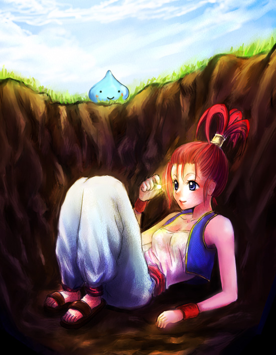 slime and merchant (dragon quest and 1 more) drawn by piroaki