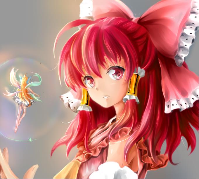 hakurei reimu (touhou) drawn by la_llorona_(xiaoku)