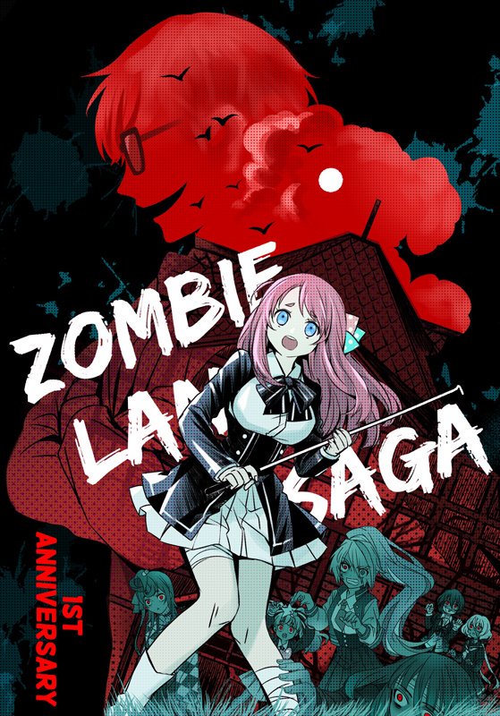 konno junko, minamoto sakura, mizuno ai, nikaidou saki, hoshikawa lily, and 4 more (zombie land saga) drawn by da_huang