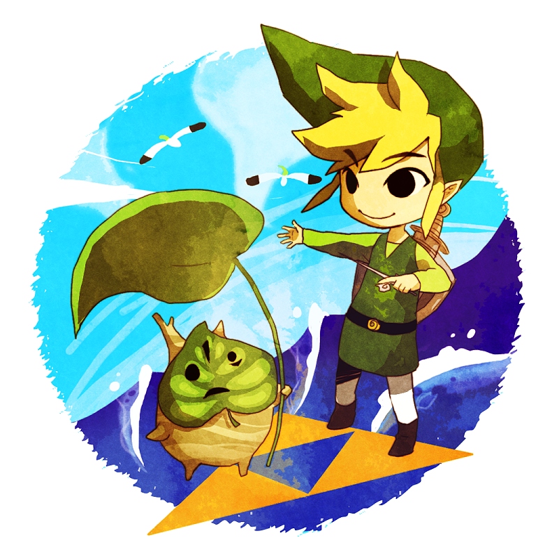 link, toon link, korok, and makar (the legend of zelda and 1 more) drawn by takakura_aki