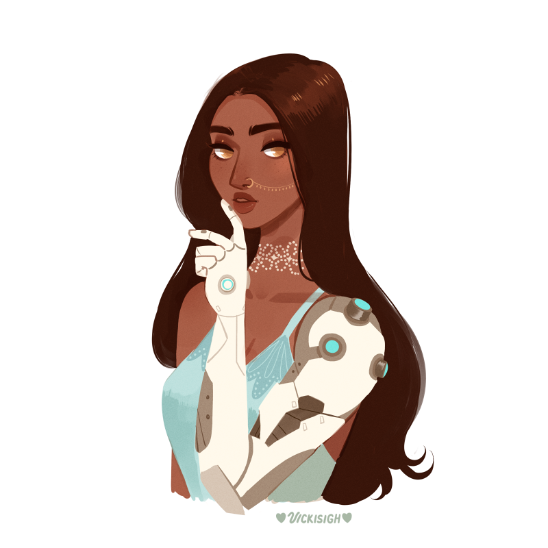 symmetra (overwatch and 1 more) drawn by vicki_tsai